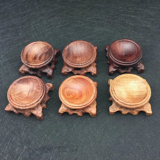 Wood Sphere Stand